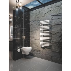 Eastbrook Hurley 1200mm x 500mm Towel Rail Matt White   89.0544