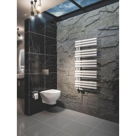 Eastbrook Hurley 1200mm x 600mm Towel Rail Matt White   89.0545