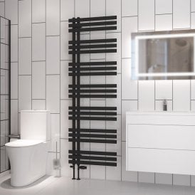 Eastbrook Hurley 1800mm x 600mm Towel Rail Matt Black   89.1716