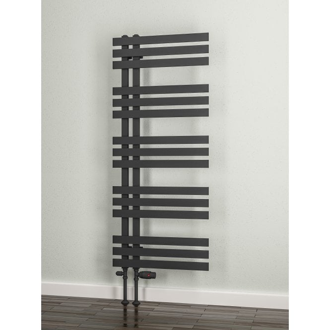 Eastbrook  Hurley 800mm x 500mm Towel Rail Matt Anthracite   89.0548