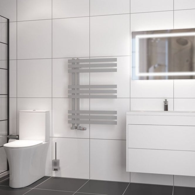 Eastbrook  Hurley 800mm x 600mm Towel Rail Matt Grey   89.0555