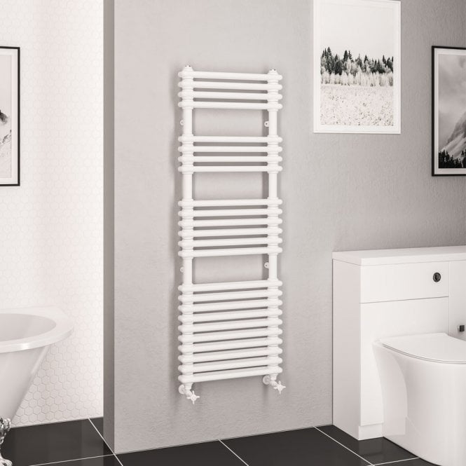 Eastbrook  Imperia 2 Column Multirail 1430mm x 500mm Gloss White   41.0818