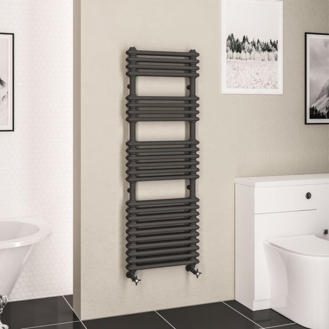 Eastbrook  Imperia 2 Column Multirail 1430mm x 500mm Matt Anthracite   41.0826