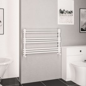 Eastbrook Imperia 2 Column Multirail 612mm x 1000mm Gloss White   41.0815