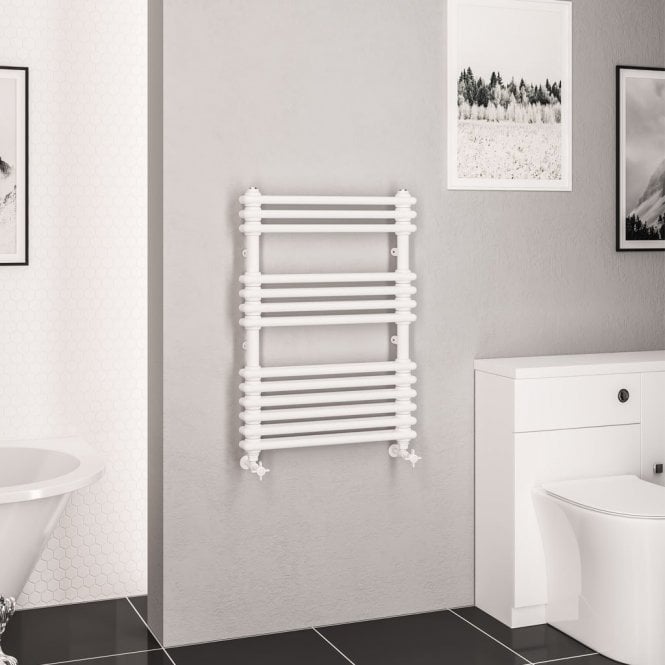 Eastbrook  Imperia 2 Column Multirail 832mm x 600mm Gloss White   41.0819