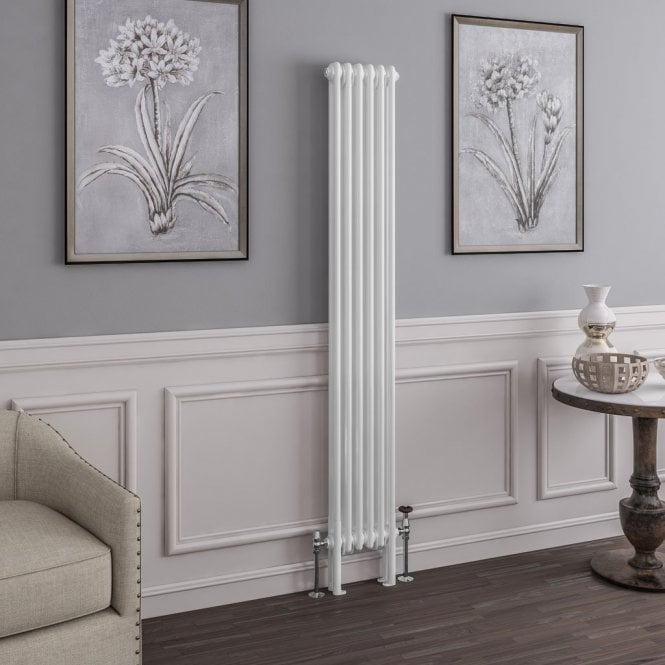 Eastbrook  Imperia 2 Column Radiator 1800mm x 290mm Gloss White   41.0391