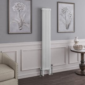 Eastbrook Imperia 2 Column Radiator 1800mm x 290mm Gloss White   41.0391