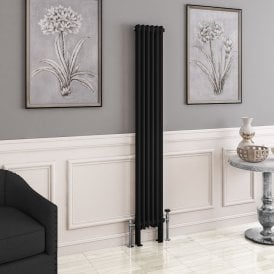 Eastbrook Imperia 2 Column Radiator 1800mm x 290mm Matt Black   41.0760