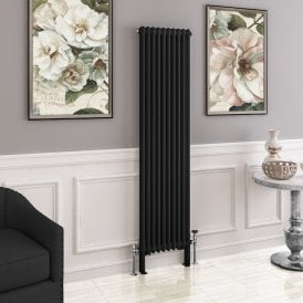 Eastbrook Imperia 2 Column Radiator 1800mm x 470mm Matt Black   41.0762