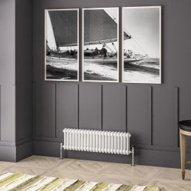 Eastbrook Imperia 2 Column Radiator 300mm x 1010mm Gloss White   41.0893