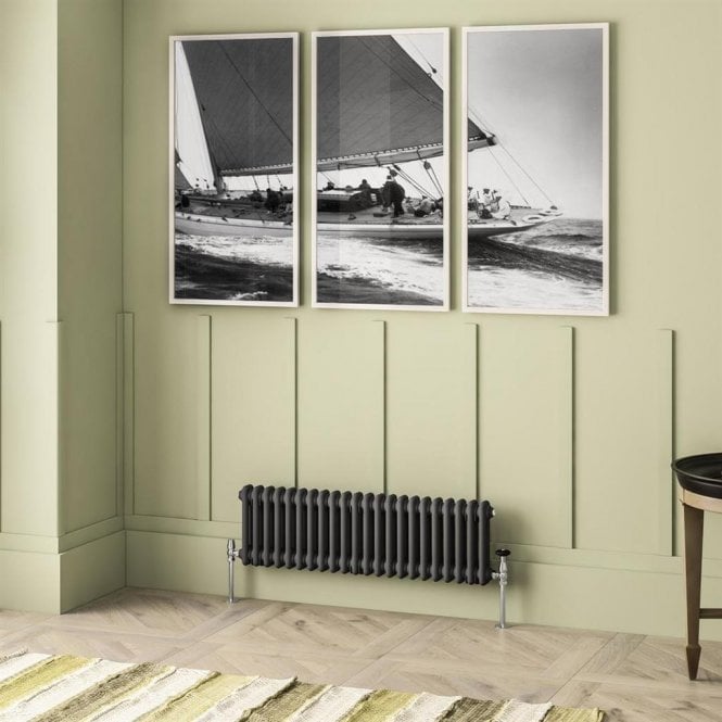 Eastbrook  Imperia 2 Column Radiator 300mm x 1010mm Matt Anthracite   41.0897