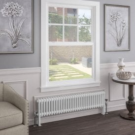 Eastbrook Imperia 2 Column Radiator 300mm x 1370mm Gloss White   41.0384