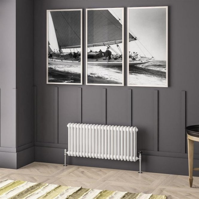 Eastbrook  Imperia 2 Column Radiator 450mm x 1010mm Gloss White   41.0906