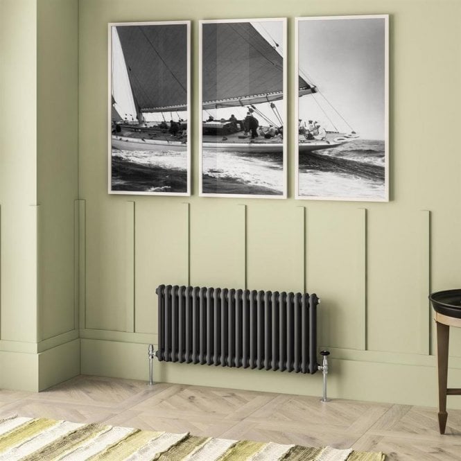 Eastbrook  Imperia 2 Column Radiator 450mm x 1010mm Matt Anthracite   41.0911