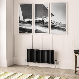 Eastbrook Imperia 2 Column Radiator 450mm x 1010mm Matt Black   41.0916