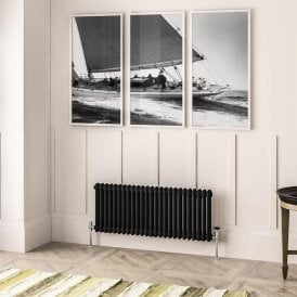 Eastbrook Imperia 2 Column Radiator 450mm x 1145mm Matt Black   41.0917