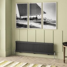 Eastbrook Imperia 2 Column Radiator 450mm x 1460mm Matt Anthracite   41.0913