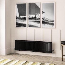 Eastbrook Imperia 2 Column Radiator 450mm x 1460mm Matt Black   41.0918