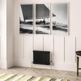 Eastbrook Imperia 2 Column Radiator 450mm x 605mm Matt Black   41.0914