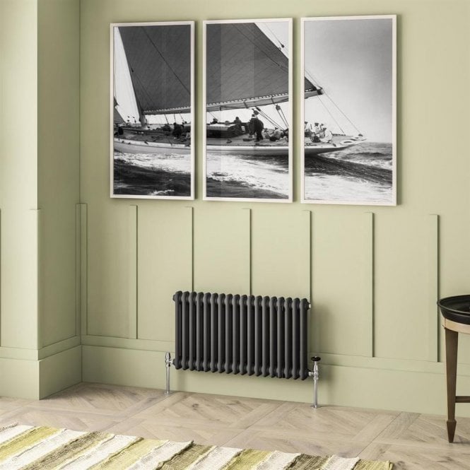 Eastbrook  Imperia 2 Column Radiator 450mm x 830mm Matt Anthracite   41.0910
