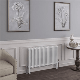 Eastbrook Imperia 2 Column Radiator 600mm x 1010mm Gloss White   41.0389