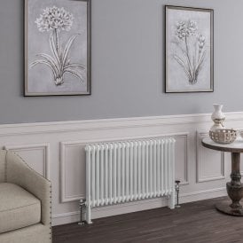 Eastbrook Imperia 2 Column Radiator 600mm x 1010mm Gloss White   41.0389