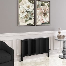 Eastbrook Imperia 2 Column Radiator 600mm x 1145mm Matt Black   41.0758