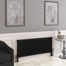 Eastbrook Imperia 2 Column Radiator 600mm x 1460mm Matt Black   41.0759