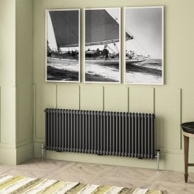 Eastbrook Imperia 2 Column Radiator 600mm x 1640mm Matt Anthracite   41.0921