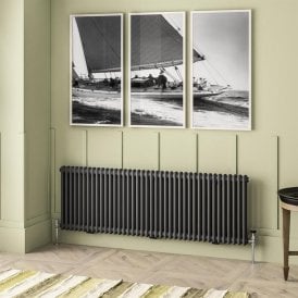 Eastbrook Imperia 2 Column Radiator 600mm x 1820mm Matt Anthracite   41.0922