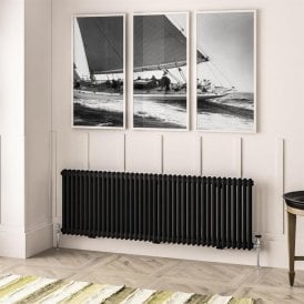 Eastbrook Imperia 2 Column Radiator 600mm x 1820mm Matt Black   41.0924