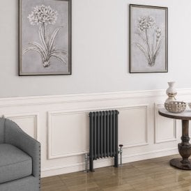 Eastbrook Imperia 2 Column Radiator 600mm x 425mm Matt Anthracite   41.0394