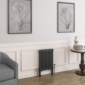 Eastbrook Imperia 2 Column Radiator 600mm x 470mm Matt Anthracite   41.0395