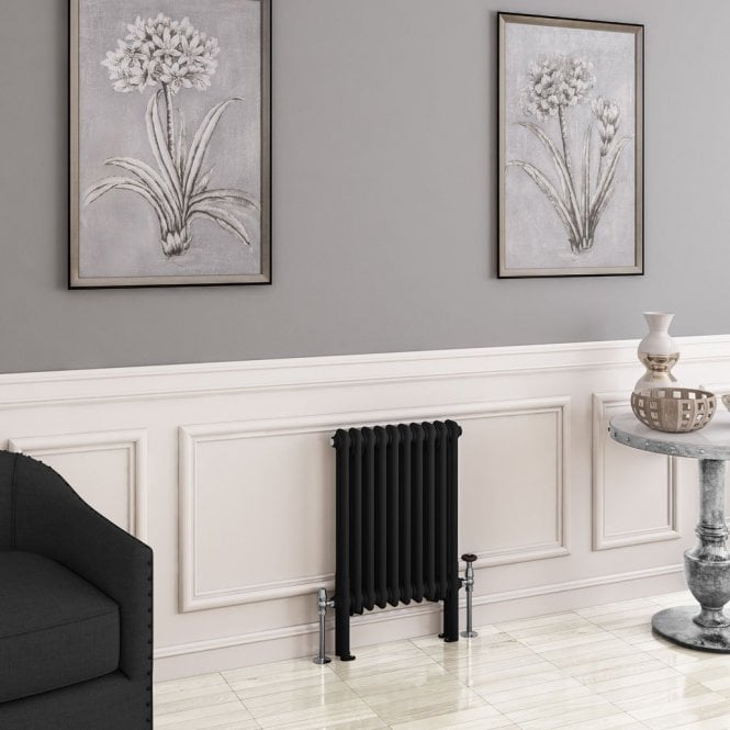 Eastbrook  Imperia 2 Column Radiator 600mm x 470mm Matt Black   41.0752