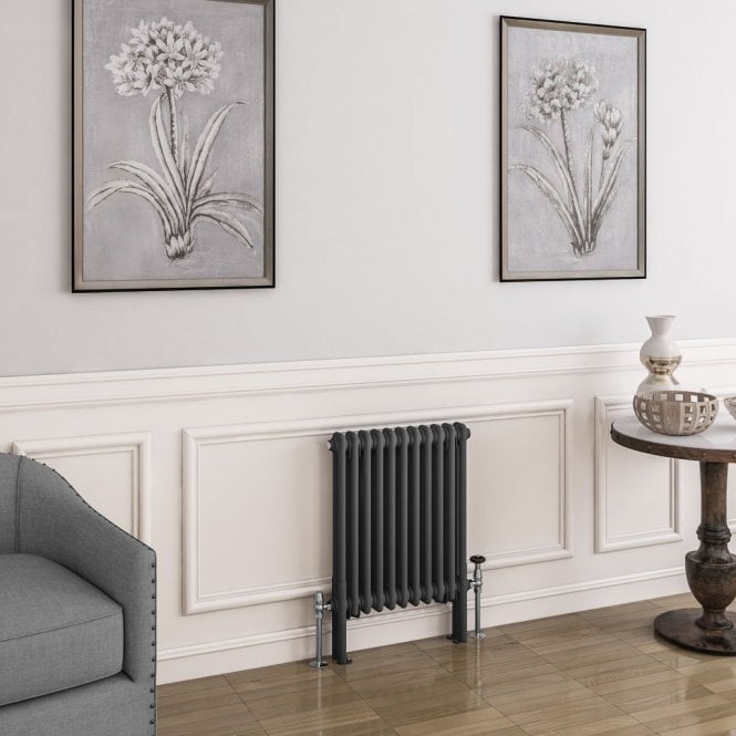 Eastbrook  Imperia 2 Column Radiator 600mm x 515mm Matt Anthracite   41.0396