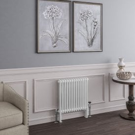 Eastbrook Imperia 2 Column Radiator 600mm x 605mm Gloss White   41.0339