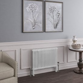 Eastbrook Imperia 2 Column Radiator 600mm x 830mm Gloss White   41.0338
