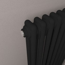 Eastbrook Imperia 2 Column Radiator 600mm x 830mm Matt Black   41.0756
