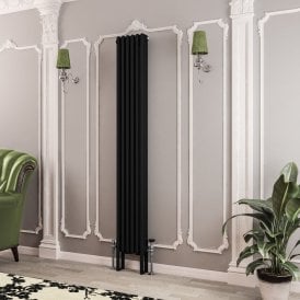 Eastbrook Imperia 3 Column Radiator 1800mm x 290mm Matt Black   41.0775