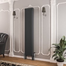 Eastbrook Imperia 3 Column Radiator 1800mm x 380mm Matt Anthracite   41.0356