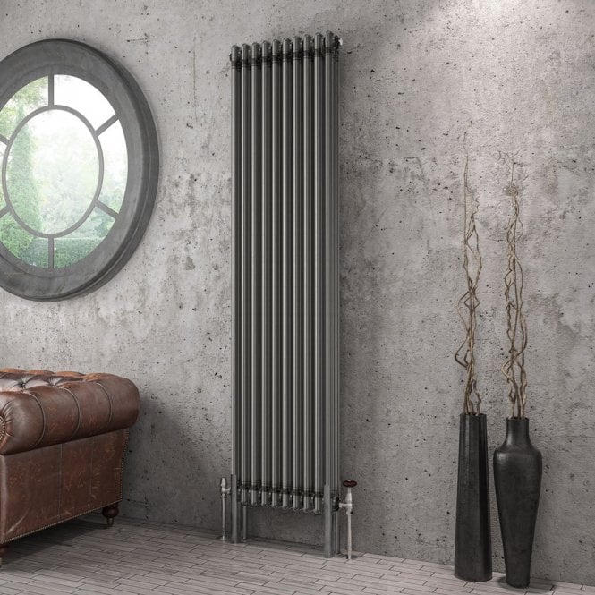 Eastbrook  Imperia 3 Column Radiator 1800mm x 470mm Bare Metal   41.0428