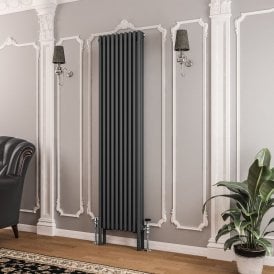 Eastbrook Imperia 3 Column Radiator 1800mm x 470mm Matt Anthracite   41.0355