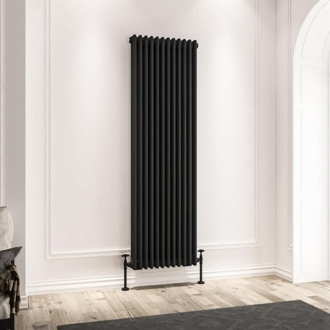 Eastbrook  Imperia 3 Column Radiator 1800mm x 560mm Matt Black   41.0982