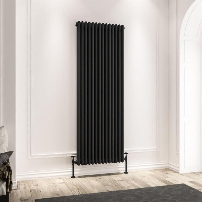 Eastbrook  Imperia 3 Column Radiator 1800mm x 650mm Matt Black   41.0984