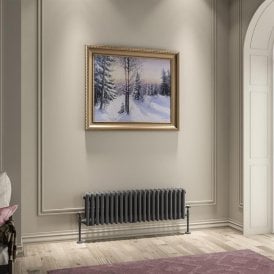 Eastbrook Imperia 3 Column Radiator 300mm x 1010mm Matt Anthracite   41.0945