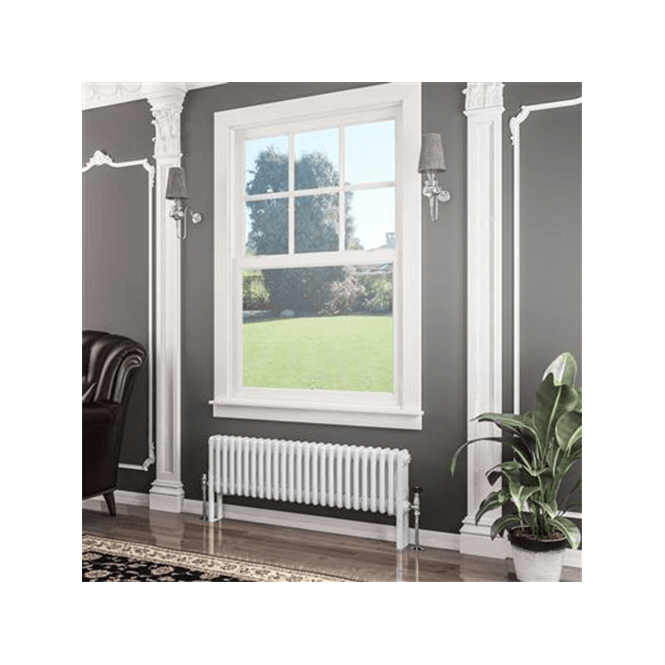 Eastbrook  Imperia 3 Column Radiator 300mm x 1145mm Gloss White   41.0401