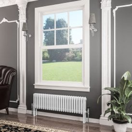 Eastbrook Imperia 3 Column Radiator 300mm x 1145mm Gloss White   41.0401