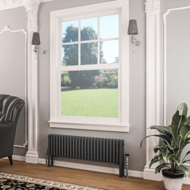 Eastbrook Imperia 3 Column Radiator 300mm x 1370mm Matt Anthracite   41.0411