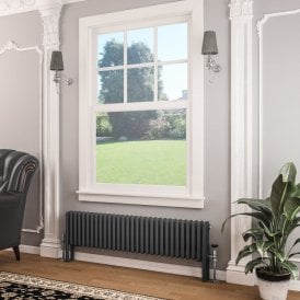 Eastbrook Imperia 3 Column Radiator 300mm x 1370mm Matt Anthracite   41.0411