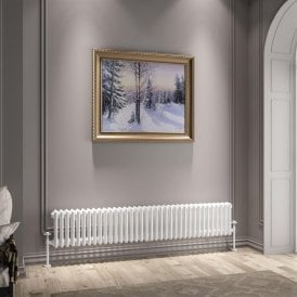 Eastbrook Imperia 3 Column Radiator 300mm x 1640mm Gloss White   41.0943